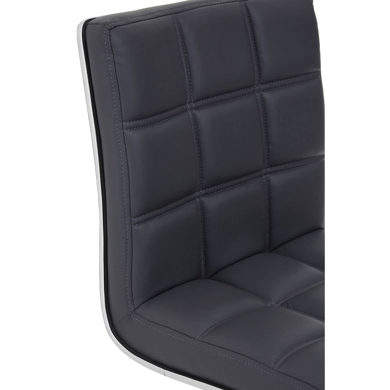 Sleek Grey Bar Chair