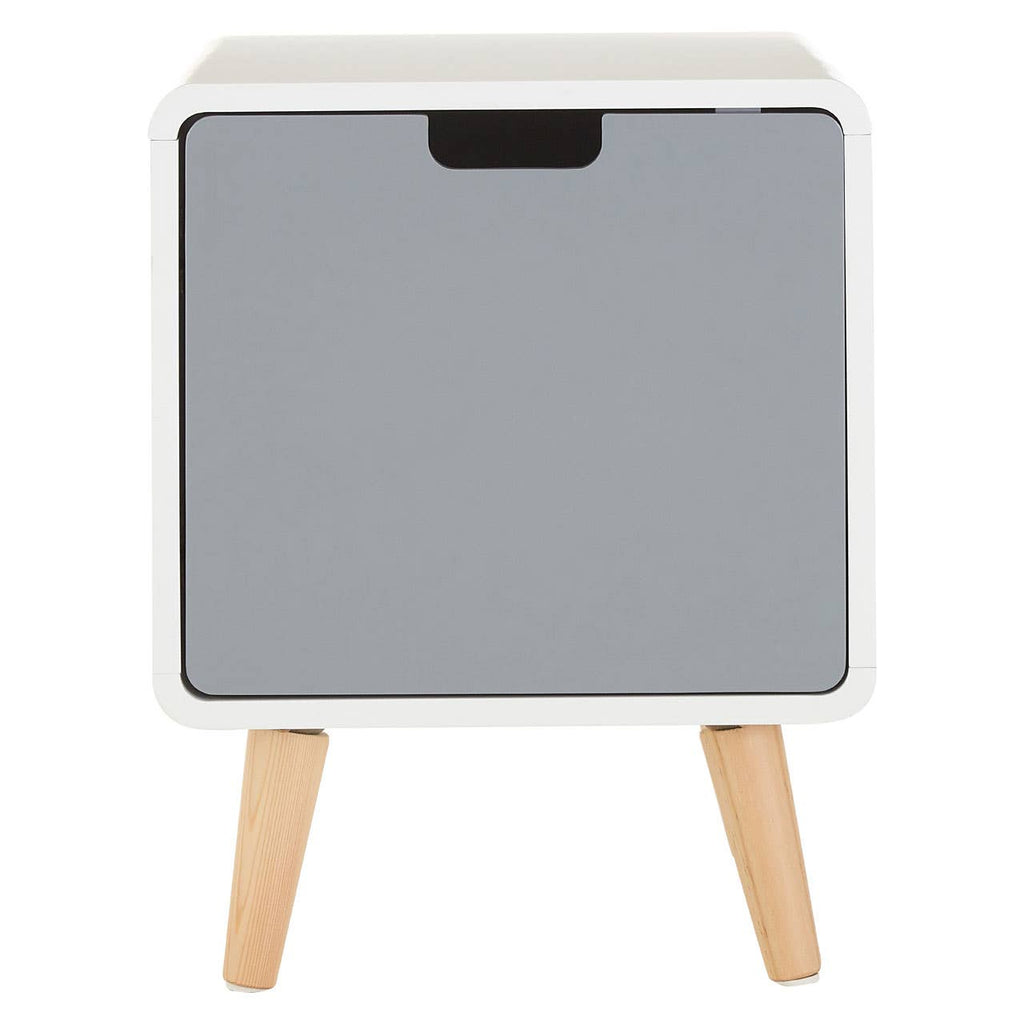 Golden Pine Bedside Storage