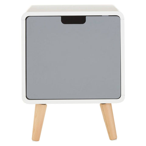 Golden Pine Bedside Storage