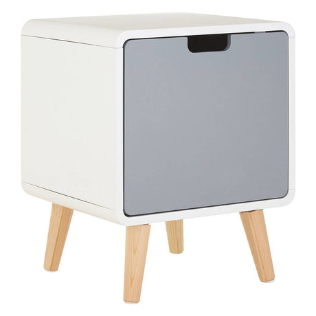 Golden Pine Bedside Storage