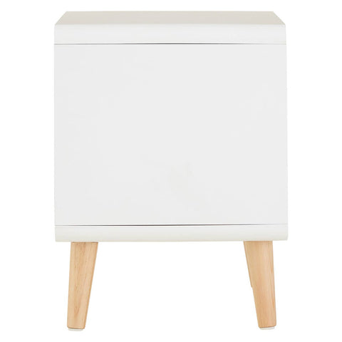 Golden Pine Bedside Storage