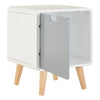 Golden Pine Bedside Storage