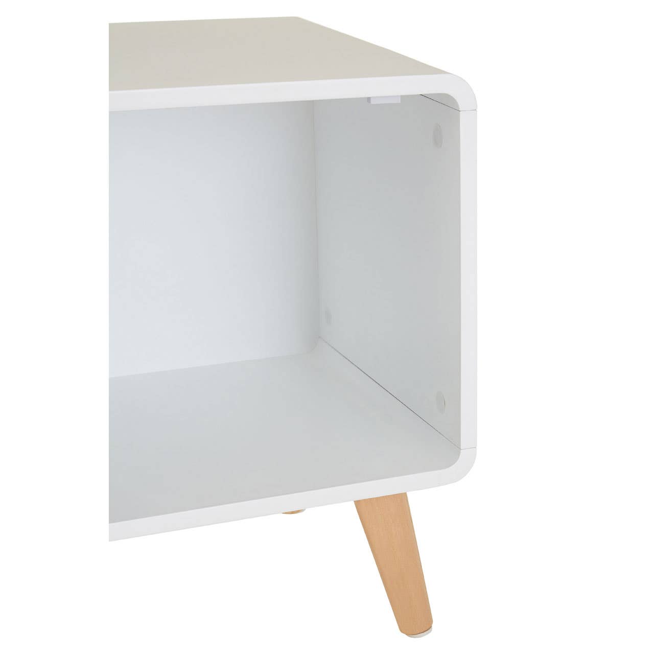 Golden Pine Bedside Storage