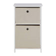 Lindo 2 Natural Fabric Drawers Cabinet