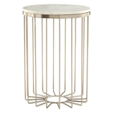 Marble Cage Iron Table
