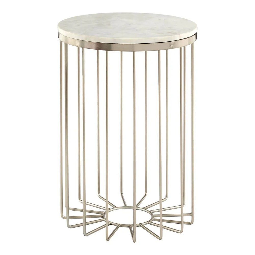 Marble Cage Iron Table
