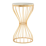 Marble Pinched Iron Table