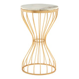 Marble Pinched Iron Table