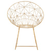 Golden Lattice Iron Chair