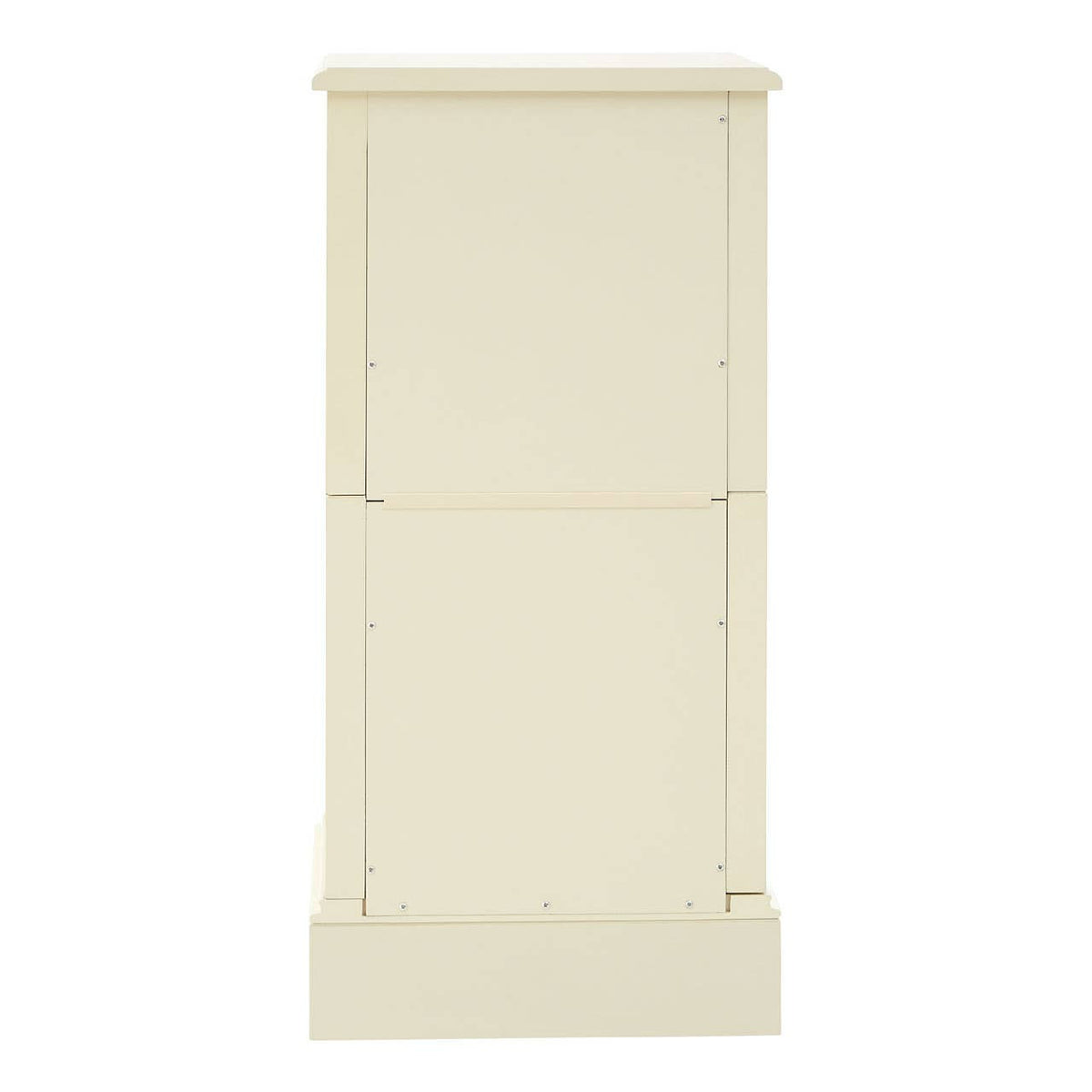 Florence Ivory Chest featuring four spacious drawers with a smooth, cream-colored finish and subtle detailing on the edges, designed for a classic and elegant look in home decor
