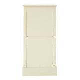 Florence Ivory Chest featuring four spacious drawers with a smooth, cream-colored finish and subtle detailing on the edges, designed for a classic and elegant look in home decor