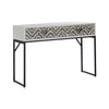 Geometric 2-Drawer Console Table