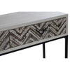Geometric 2-Drawer Console Table
