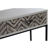 Geometric 2-Drawer Console Table