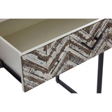 Geometric 2-Drawer Console Table