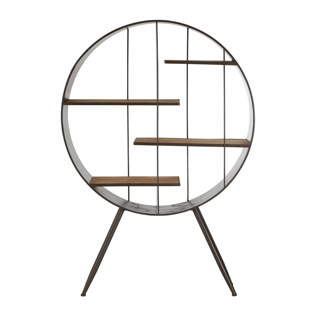 Golden Wood Metal Shelf