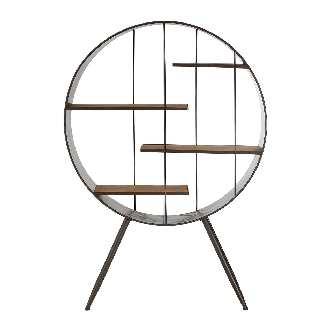 Golden Wood Metal Shelf