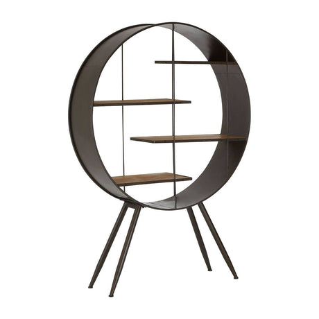 Golden Wood Metal Shelf