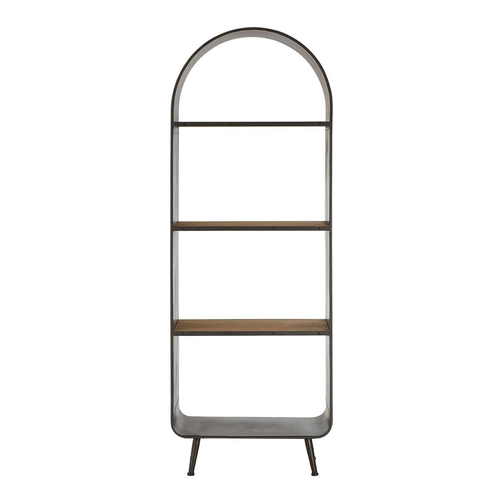 Arcing Metal Shelf Unit