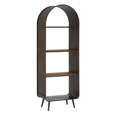 Arcing Metal Shelf Unit