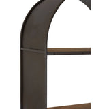 Arcing Metal Shelf Unit