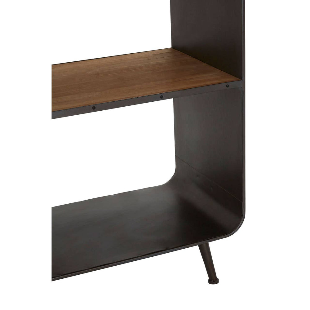 Arcing Metal Shelf Unit