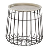 Wireframe Silver Side Table