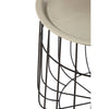 Wireframe Silver Side Table