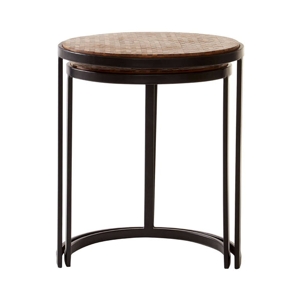 Chevron Side Tables Set