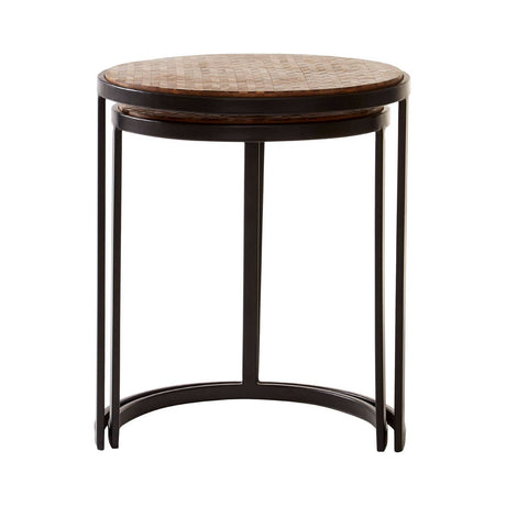 Chevron Side Tables Set