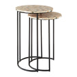 Pixelated Pearl Side Tables