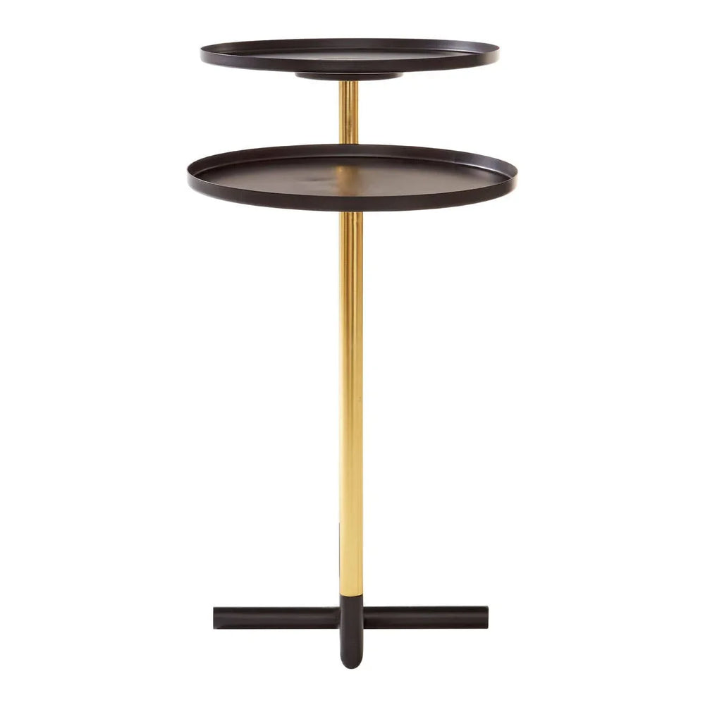 Intersecting Duplex Iron Side Table