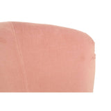 Plush Pink Wingback Armchair