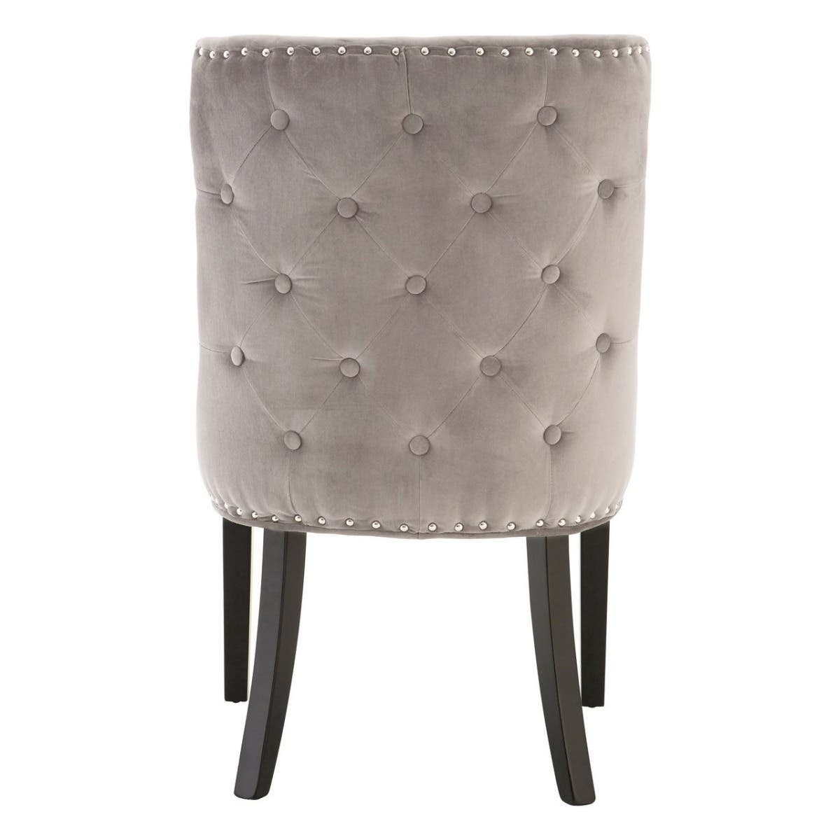 Curved Velvet Dining Chair