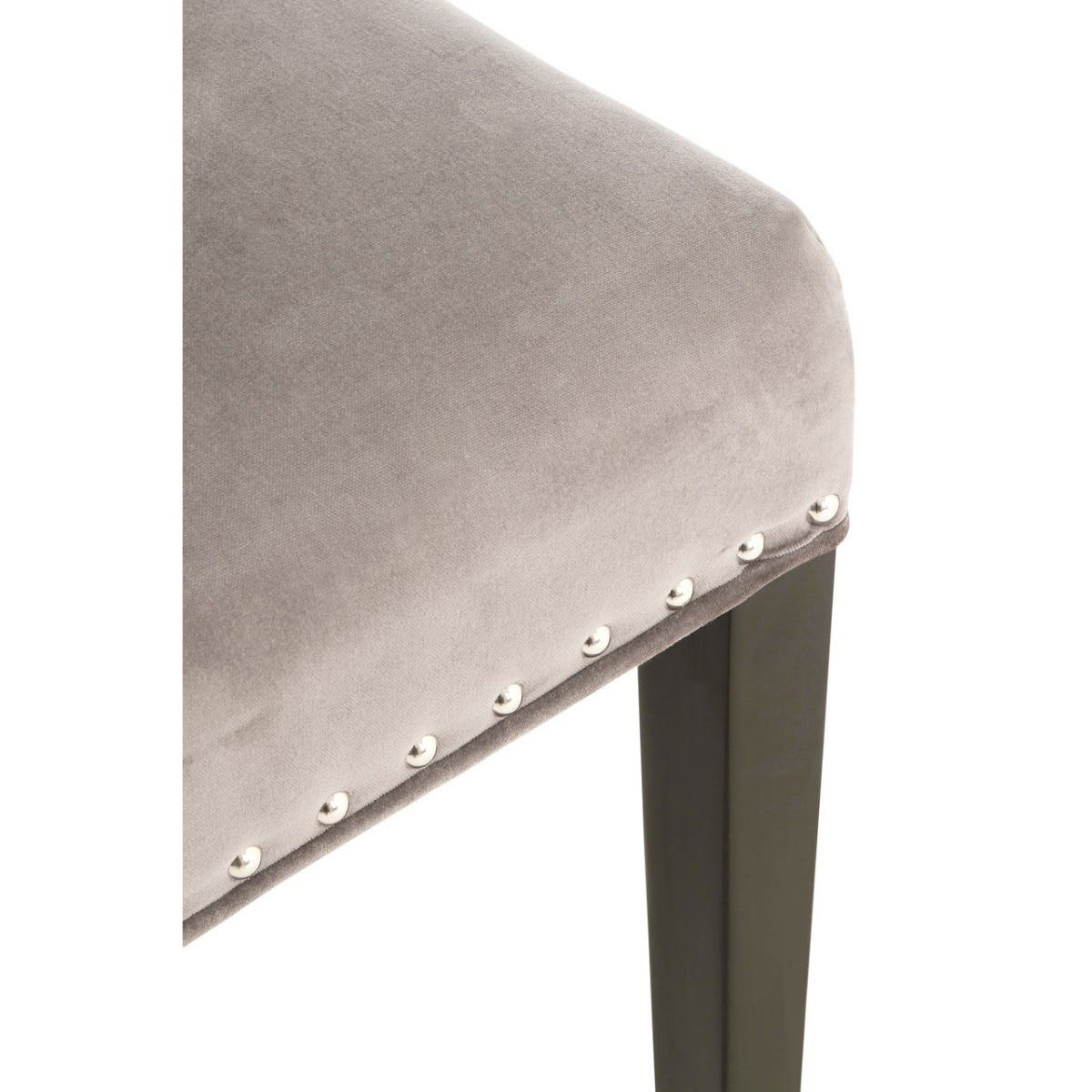 Curved Velvet Dining Chair
