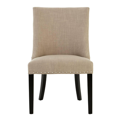 Regents Park Natural Linen With Curly Back Dining Chair