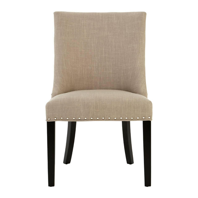 Regents Park Natural Linen With Curly Back Dining Chair