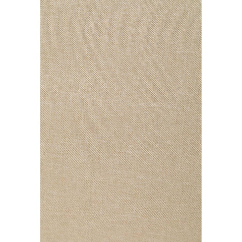 Close view of beige linen upholstery fabric texture for sofa or dining chair