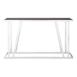 Sleek Silver & Black Console