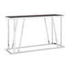 Sleek Silver & Black Console