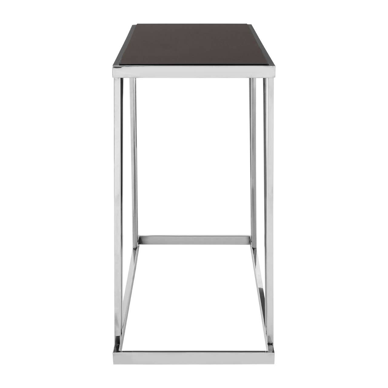 Sleek Silver & Black Console