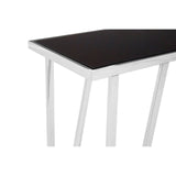 Sleek Silver & Black Console