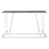 Silver Marble Console Table
