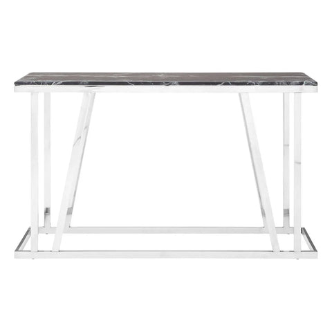 Silver Marble Console Table