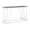 Silver Marble Console Table