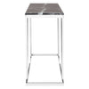 Silver Marble Console Table
