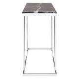 Silver Marble Console Table