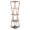 Twist Rose Gold Glass Shelf