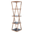 Twist Rose Gold Glass Shelf