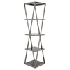 Angular Twist Glass Shelf